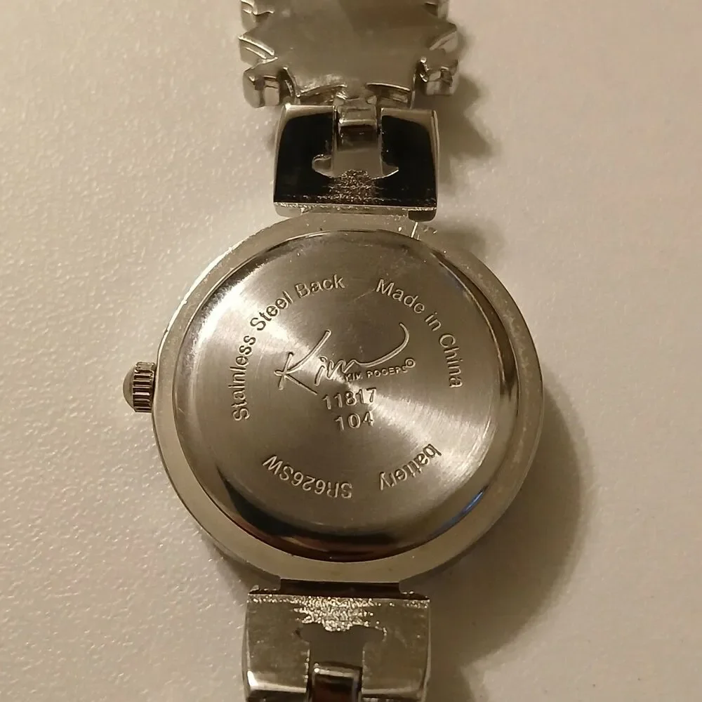 Kim Rogers Women's Silver Tone Winter Snowflake Quartz Movt Watch 11817 - Picture 3 of 13
